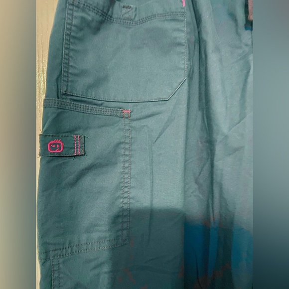 EUC Spread Good Cheer! Dark Aqua Teal Pants - Picture 3 of 10